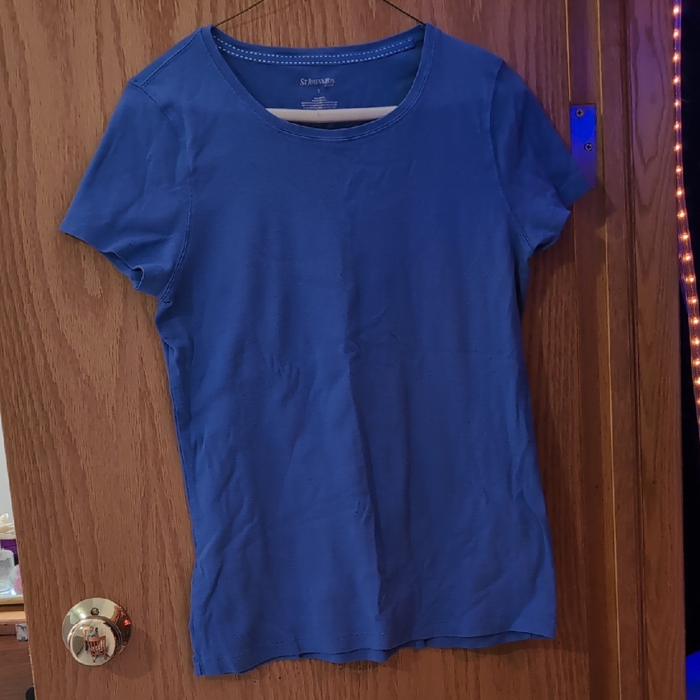 St. John's Bay Classic Blue Short Sleeve Tee